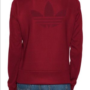 Burgundy adidas jacket
